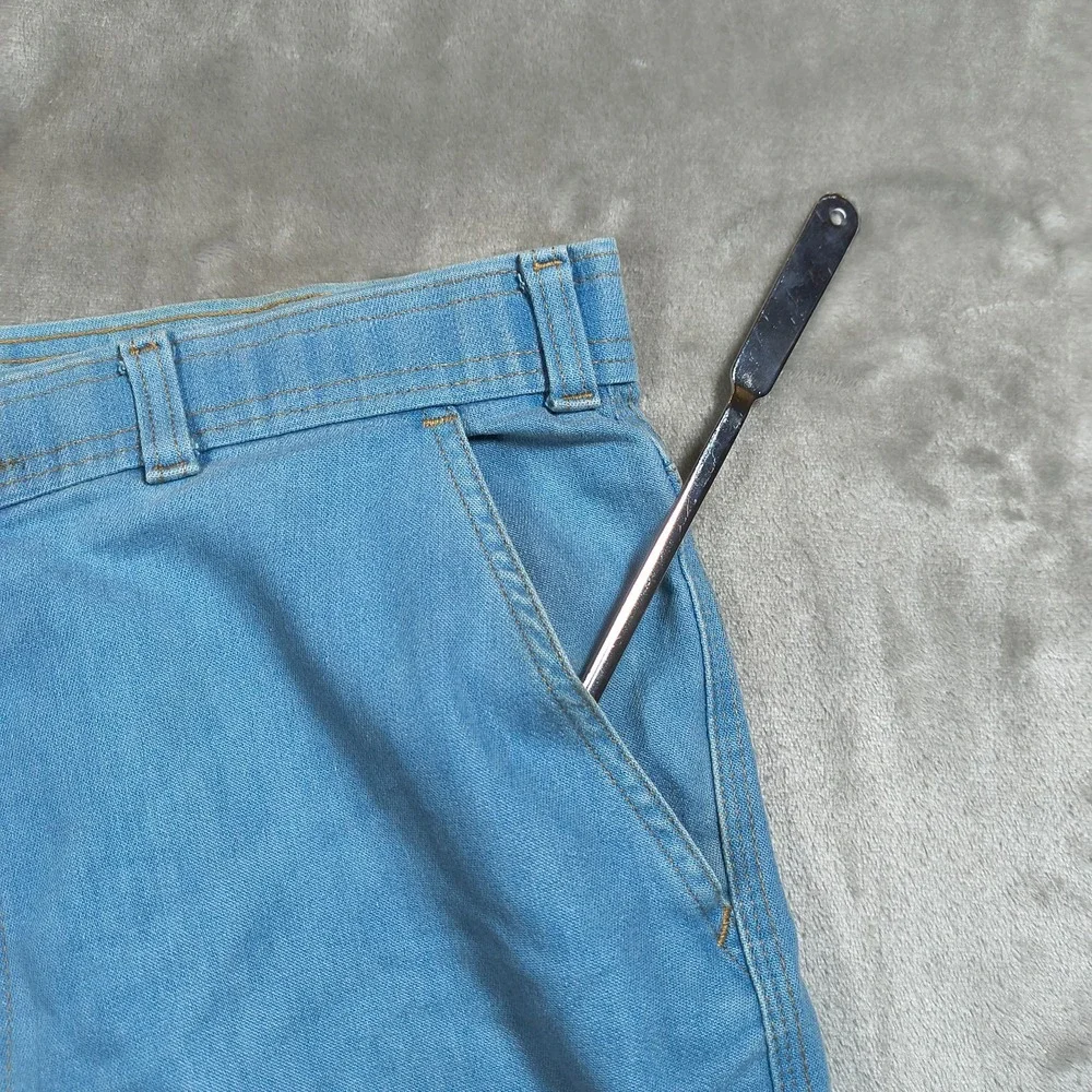 Vintage Levis Jeans Men 29x29 Blue Orange Tab USA Straight Denim Light Wash Fade